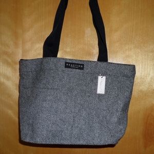 Kenneth Cole Wool Houndstooth Handbag Bag Purse